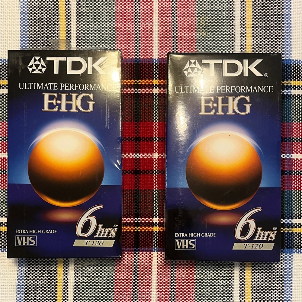 TDK EHG VHS Tape - Black and Gold